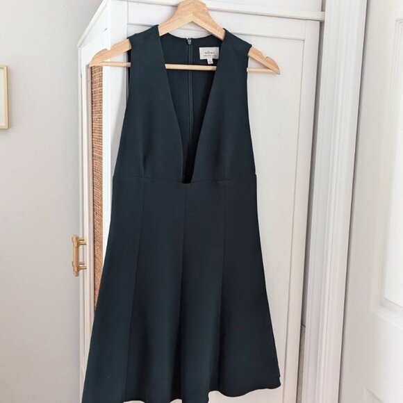 Wilfred short dress in forest green - Picture 5 of 5